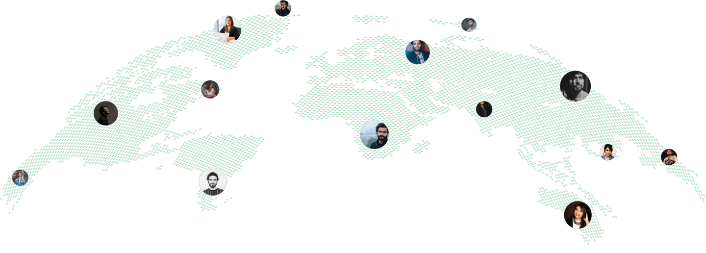 customers world map